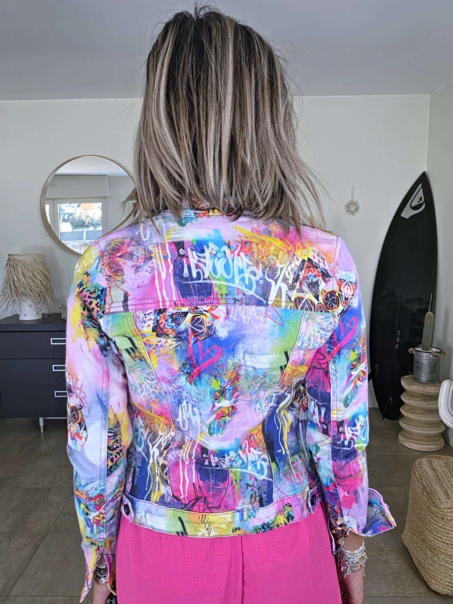 Veste en jean mexicaine