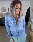 Veste cintrée création en jean