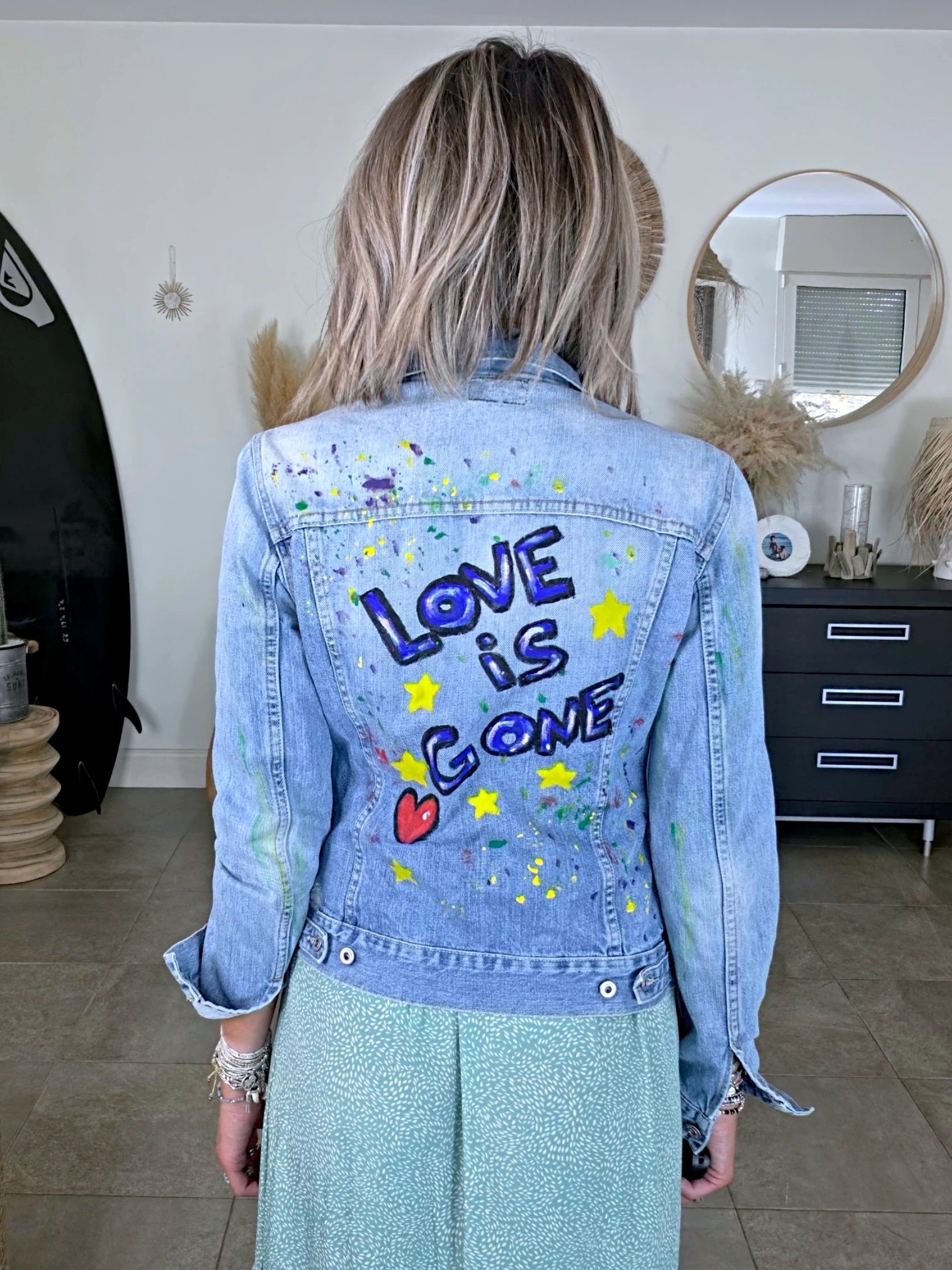 Veste cintrée création en jean