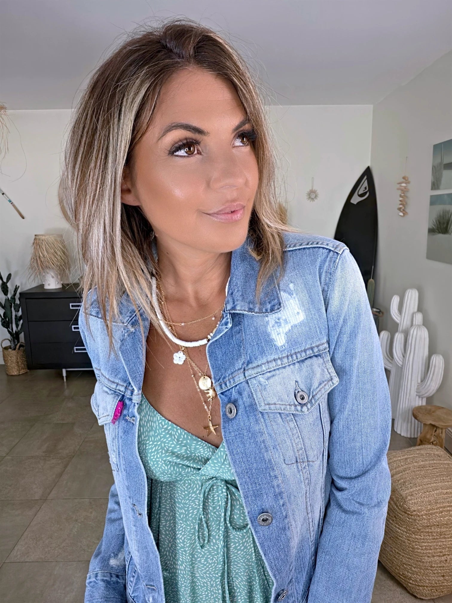 Veste cintrée création en jean