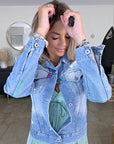 Veste cintrée création en jean