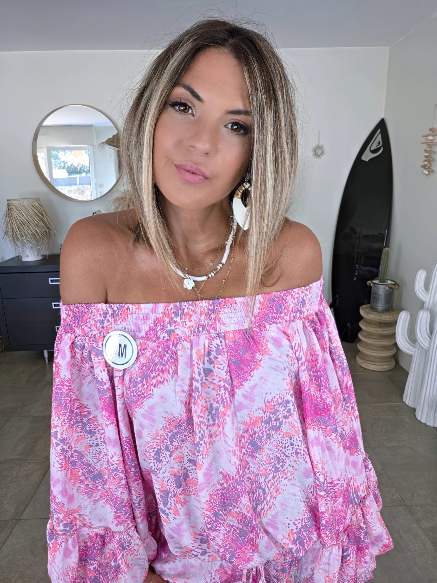 Ensemble rose fuchsia haut + short