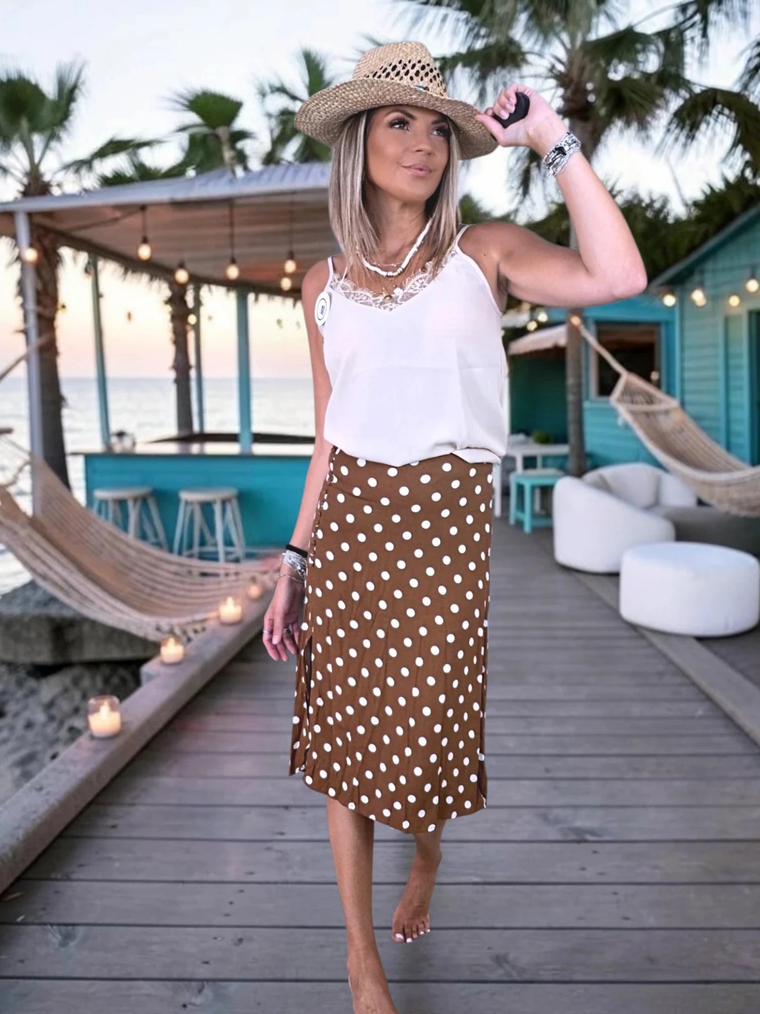 Débardeur Léa beige