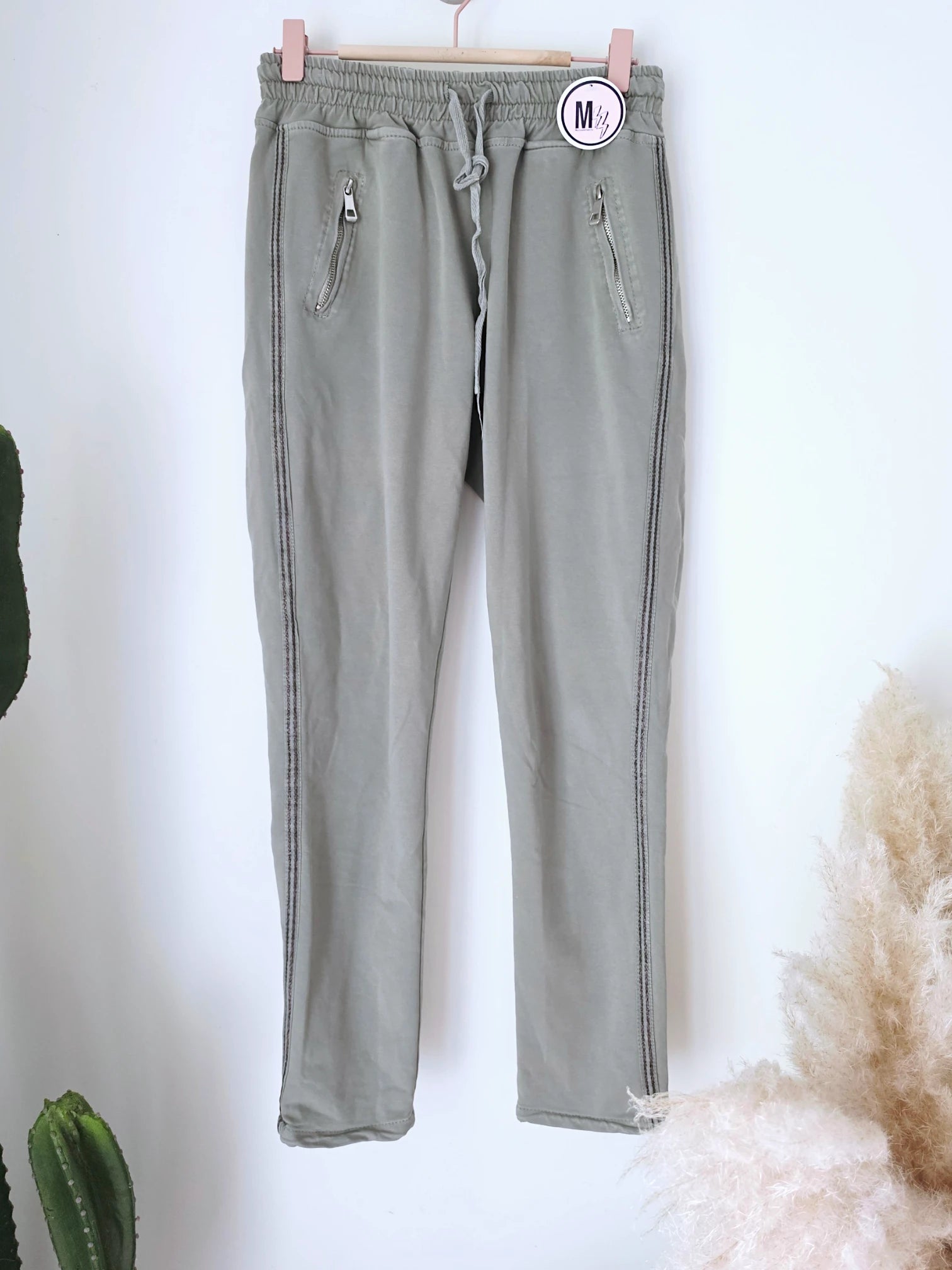 Pantalon 7/8è jeeging kaki-beige