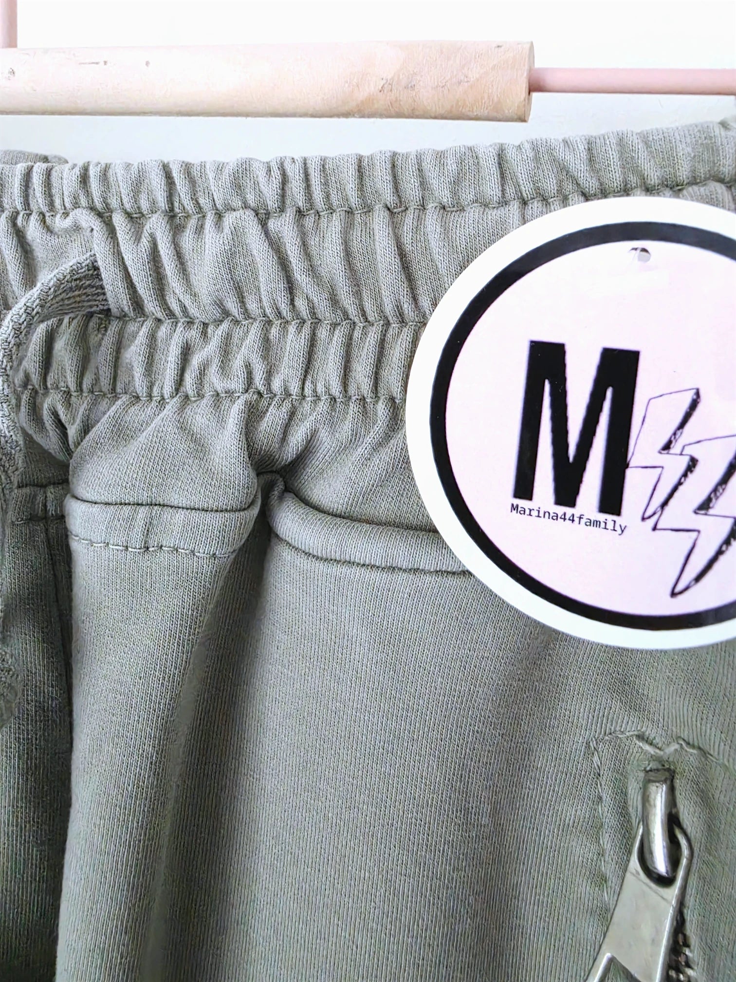 Pantalon 7/8è jeeging kaki-beige