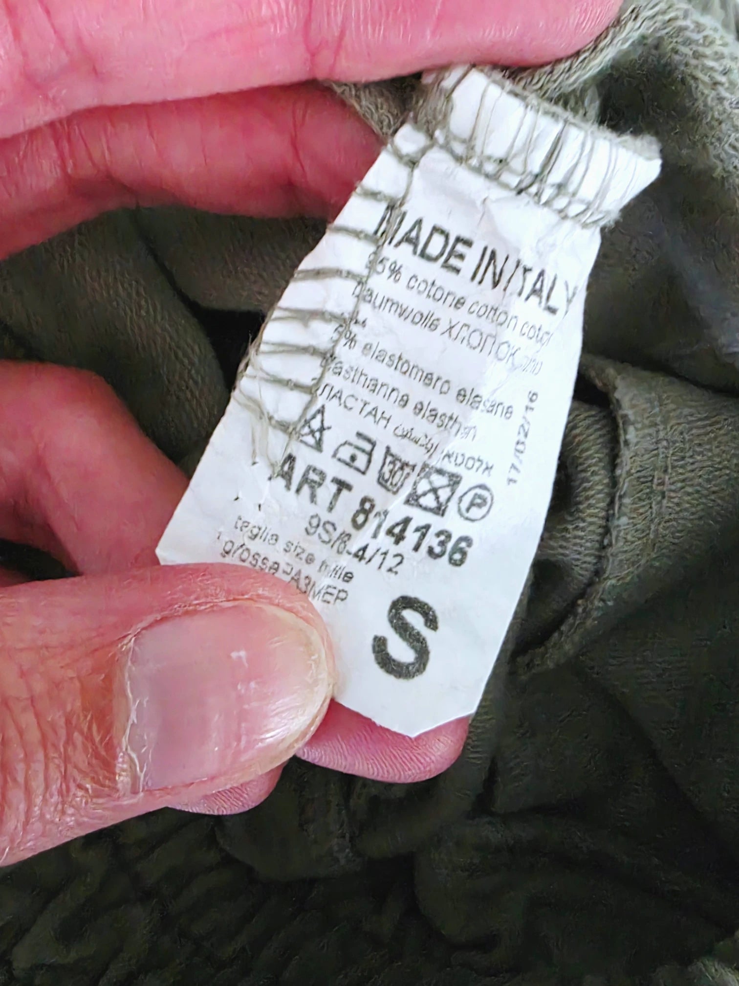 Pantalon 7/8è jeeging kaki-beige