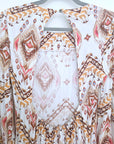 Robe africa à dos ouvert