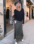 Jupe kaki à imprimé léopard - 𝐌𝐚𝐫𝐢𝐧𝐚𝟒𝟒𝐟𝐚𝐦𝐢𝐥𝐲