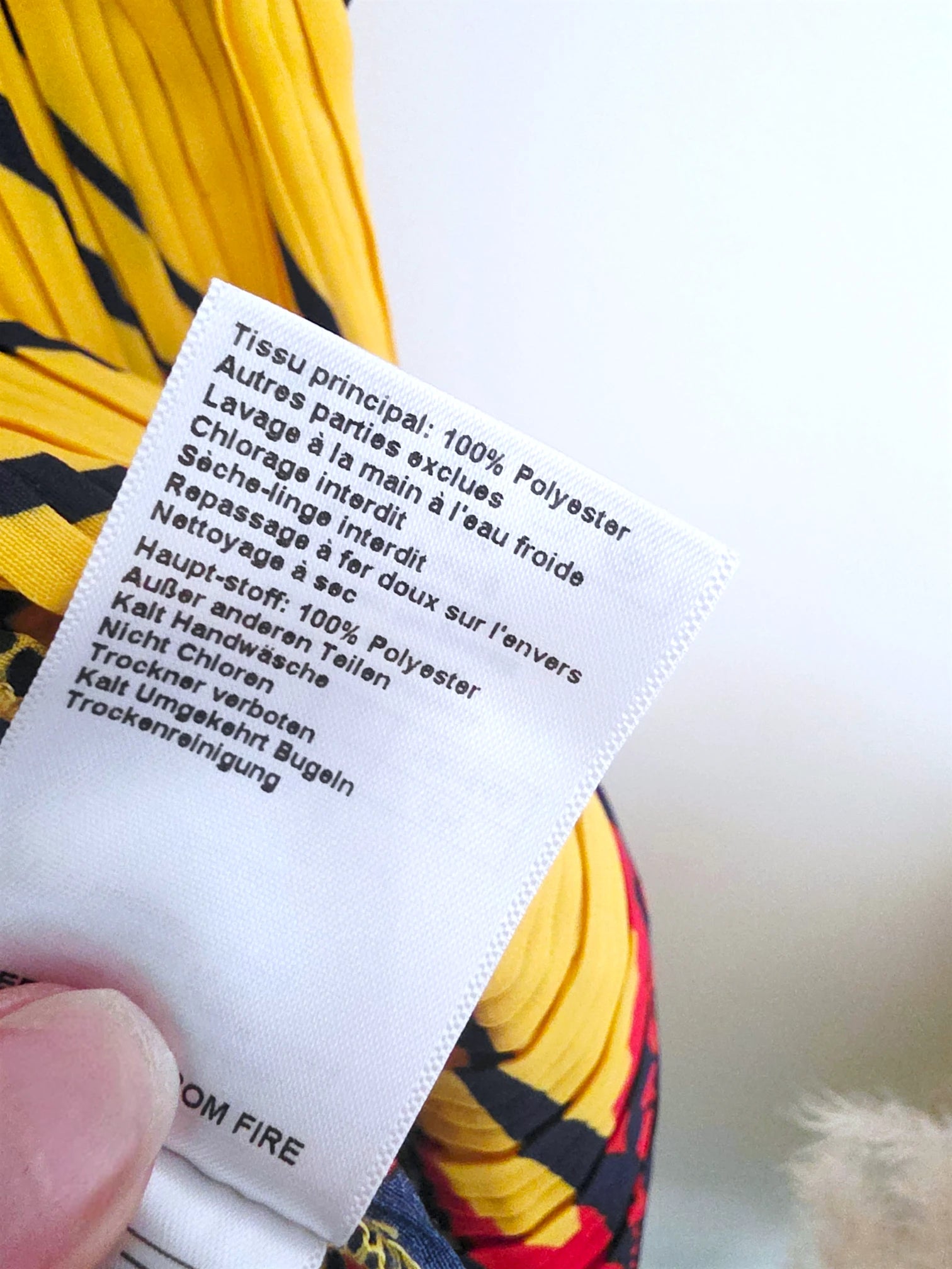 Top jaune à imprimé wax