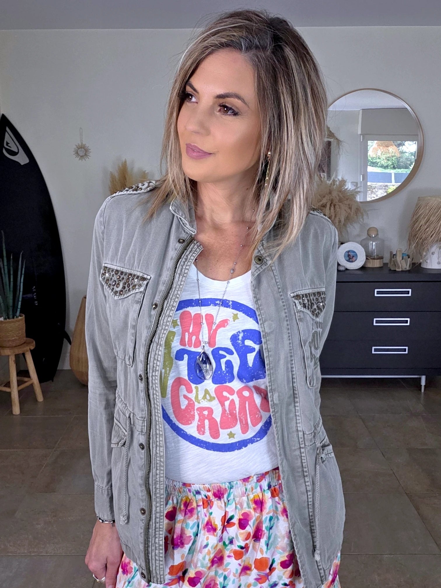 Saharienne kaki clair - 𝐌𝐚𝐫𝐢𝐧𝐚𝟒𝟒𝐟𝐚𝐦𝐢𝐥𝐲