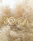 Bracelet bras doré en acier inoxydable