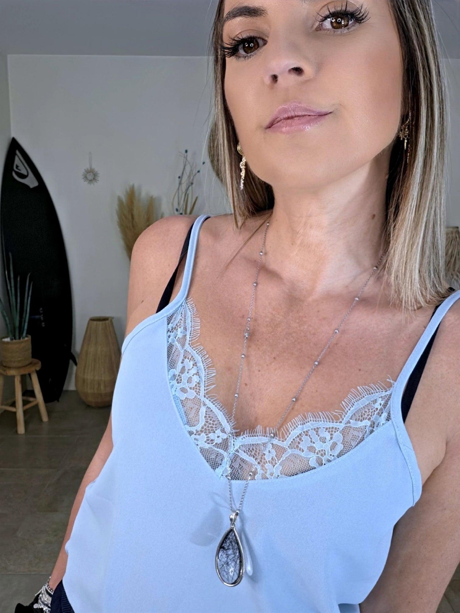 Débardeur Léa bleu ciel