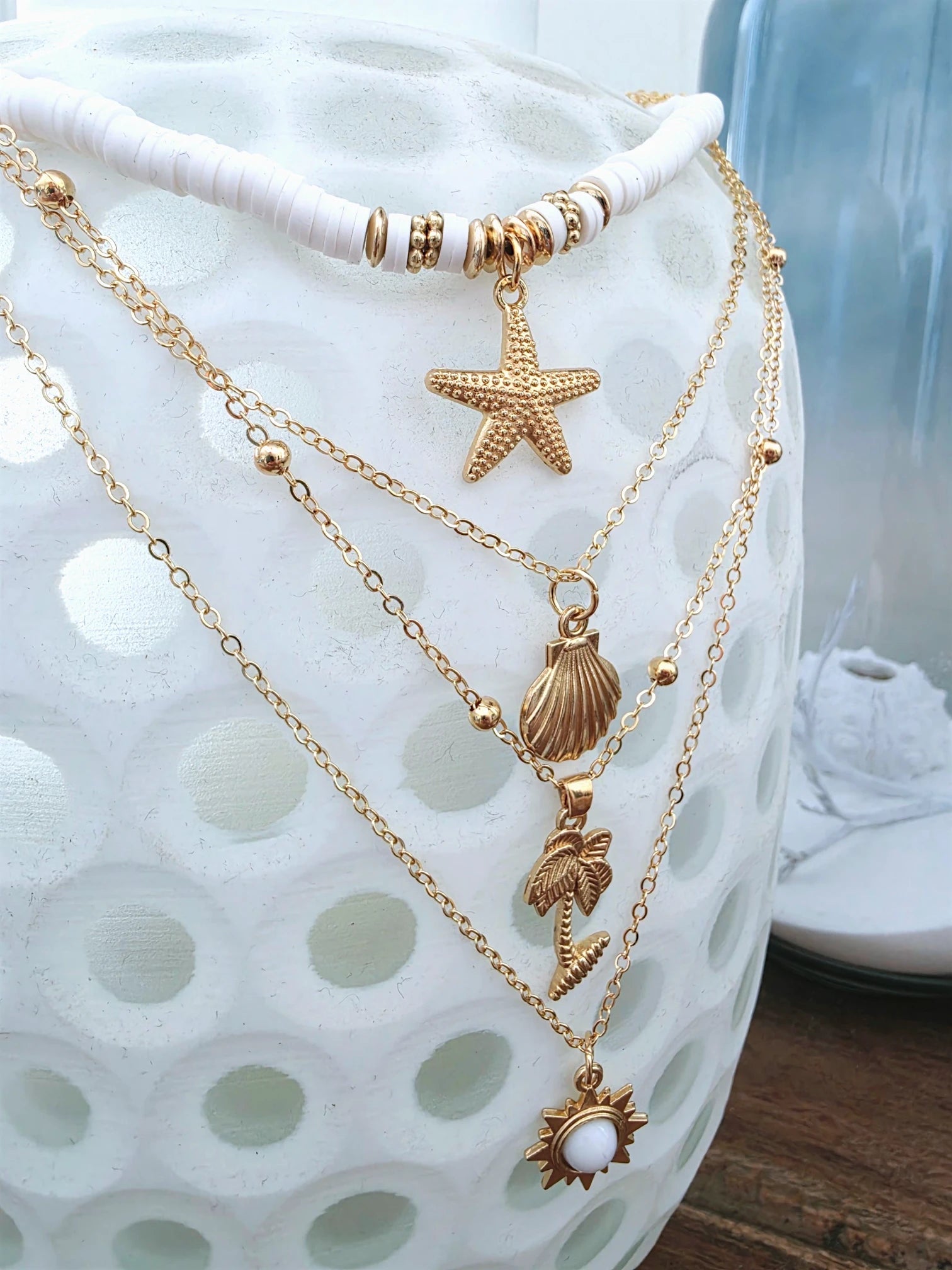 Collier multi-tours en acier inoxydable
