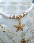 Collier multi-tours en acier inoxydable