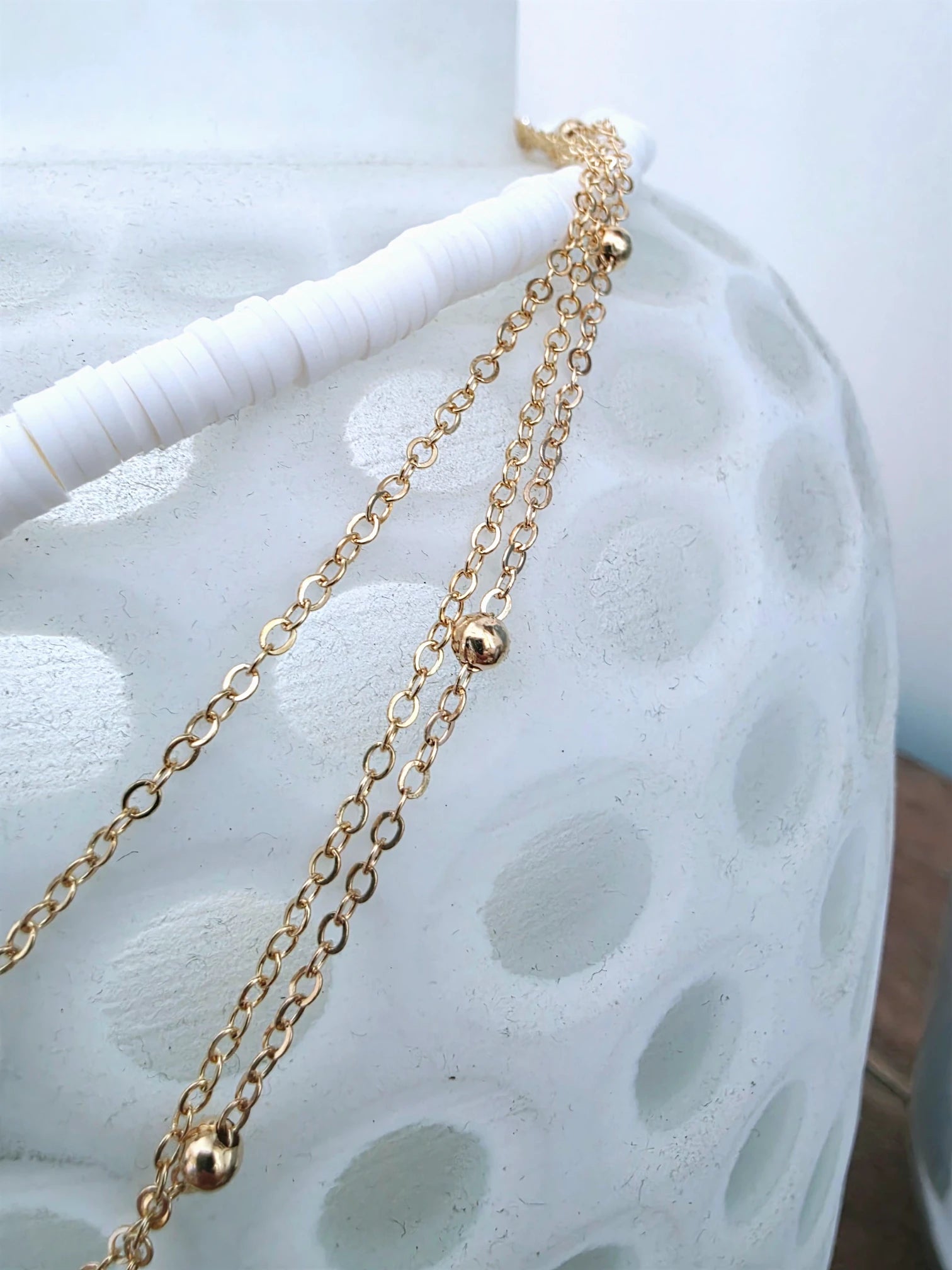 Collier multi-tours en acier inoxydable