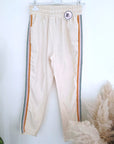 Ensemble veston + pantalon écru  à bandes latérales