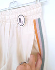 Ensemble veston + pantalon écru  à bandes latérales