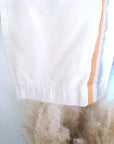 Ensemble veston + pantalon écru  à bandes latérales