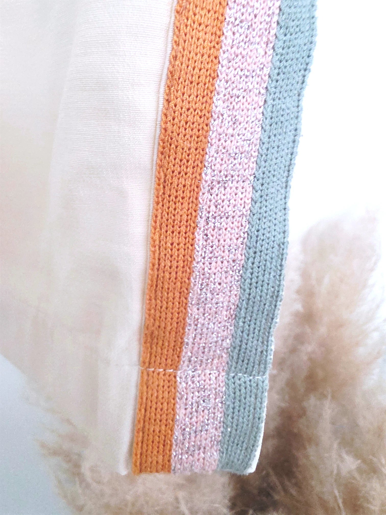 Ensemble veston + pantalon écru  à bandes latérales