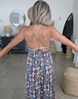 Robe longue dos ouvert