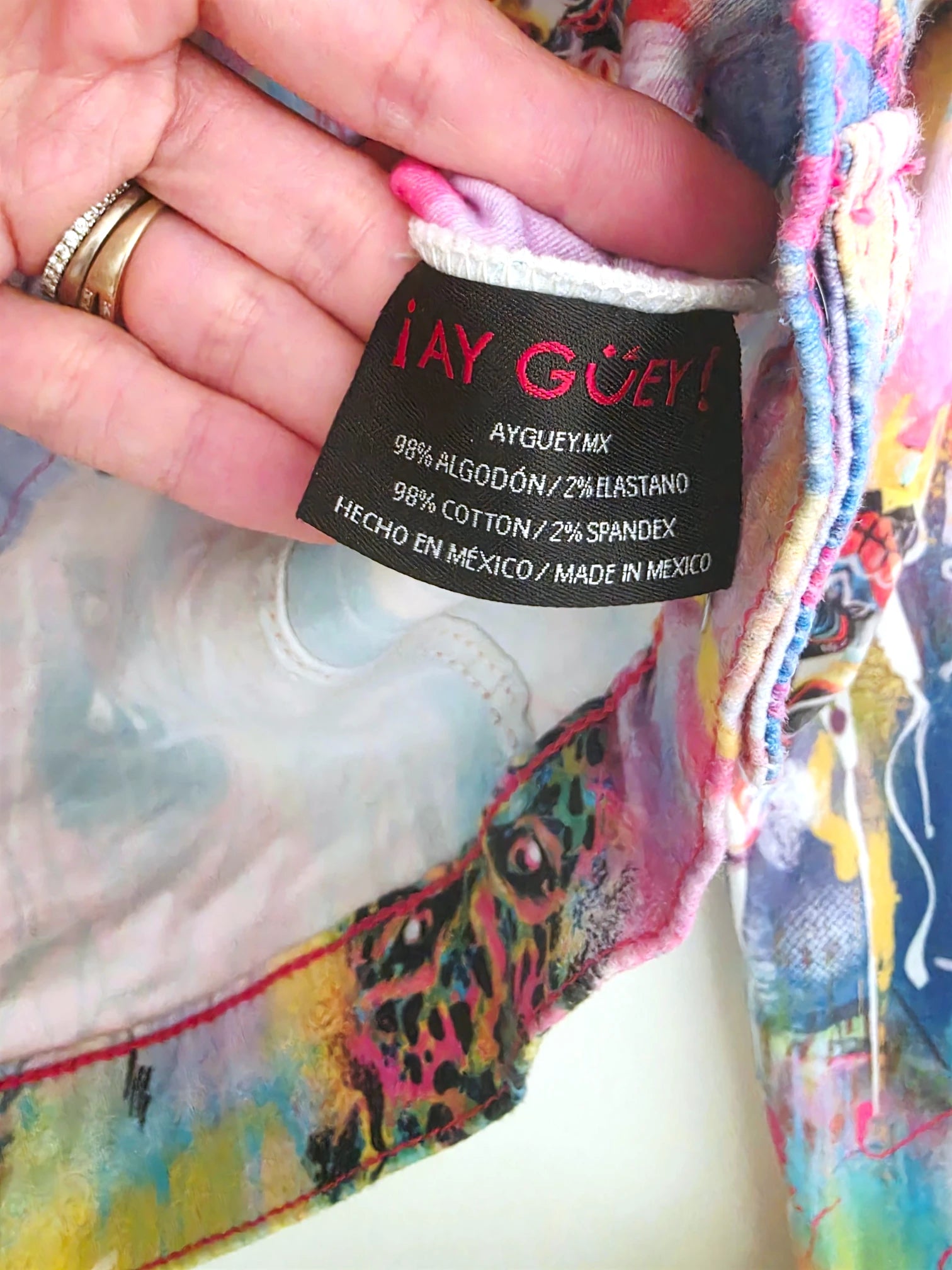 Veste en jean mexicaine