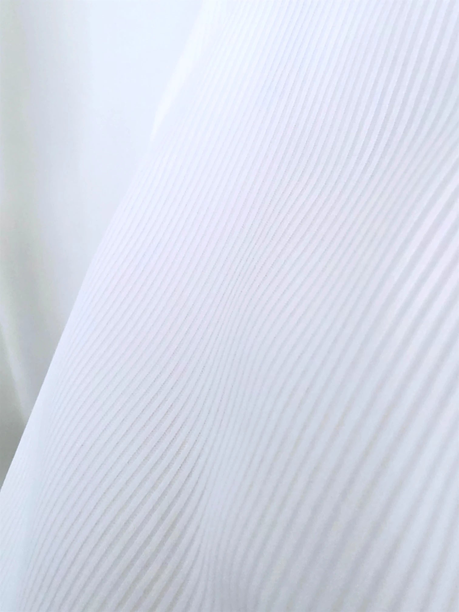 Débardeur blanc en lycra à maille côtelée