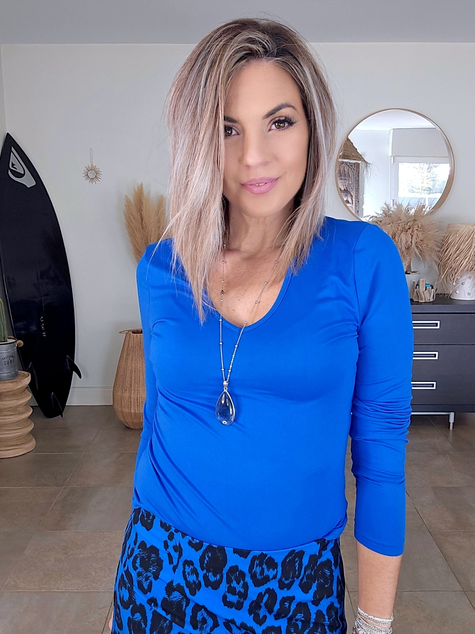 T-shirt lycra bleu roi - 𝐌𝐚𝐫𝐢𝐧𝐚𝟒𝟒𝐟𝐚𝐦𝐢𝐥𝐲