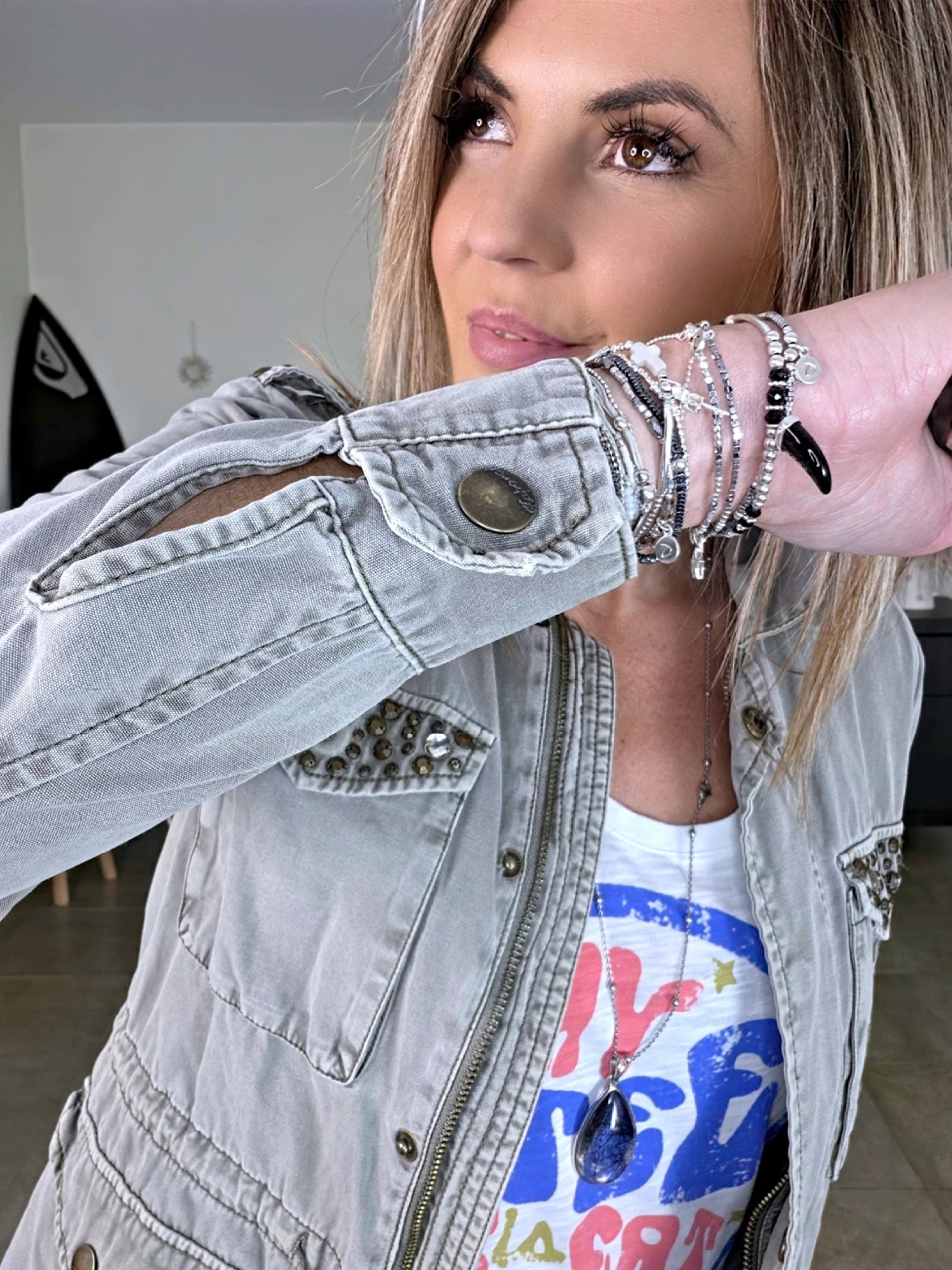Saharienne kaki clair - 𝐌𝐚𝐫𝐢𝐧𝐚𝟒𝟒𝐟𝐚𝐦𝐢𝐥𝐲