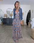 Robe longue dos ouvert
