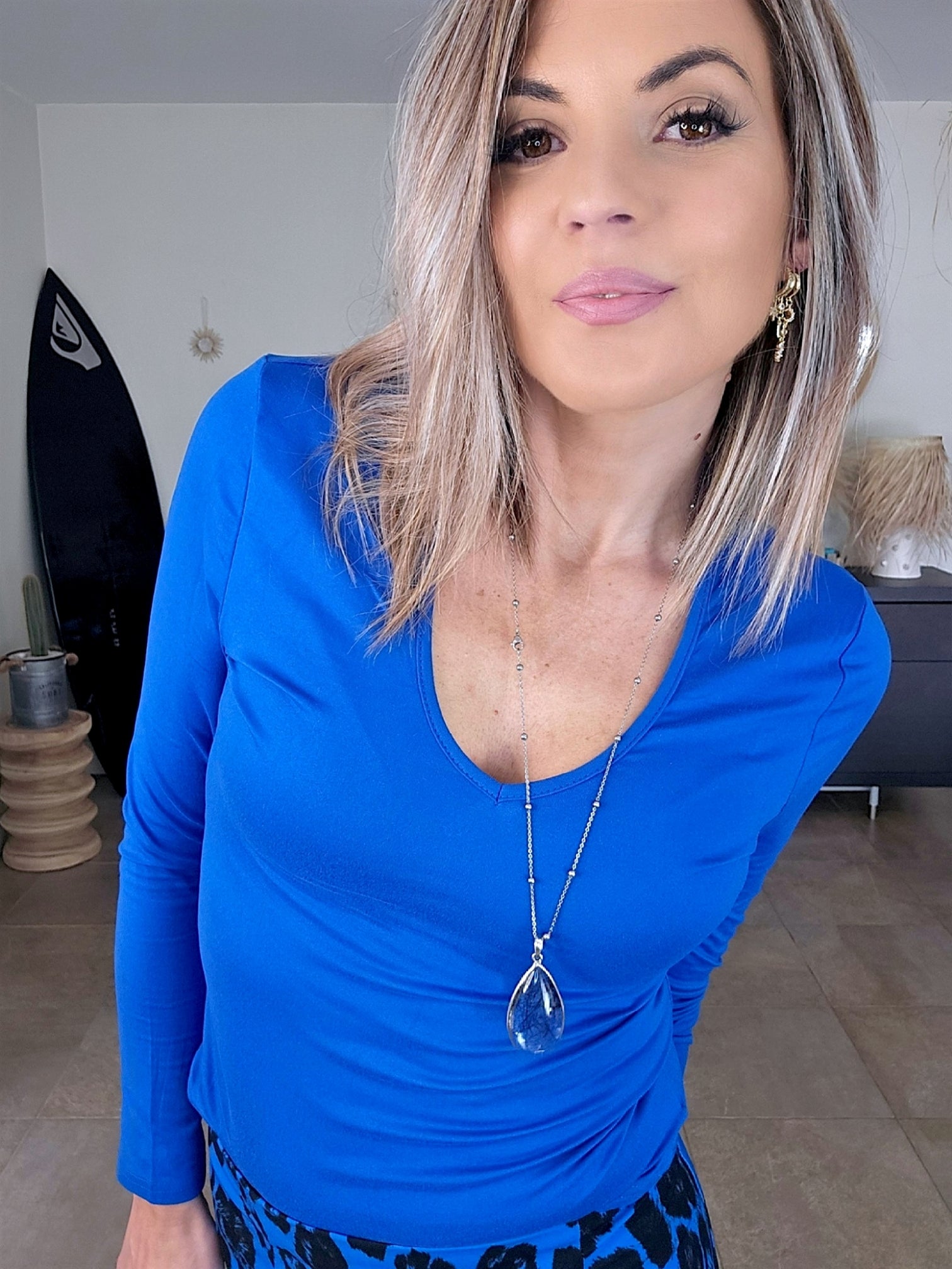 T-shirt lycra bleu roi - 𝐌𝐚𝐫𝐢𝐧𝐚𝟒𝟒𝐟𝐚𝐦𝐢𝐥𝐲