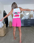Ensemble débardeur + Jupe short rose fuchsia - 𝐌𝐚𝐫𝐢𝐧𝐚𝟒𝟒𝐟𝐚𝐦𝐢𝐥𝐲