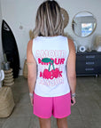Ensemble débardeur + Jupe short rose fuchsia - 𝐌𝐚𝐫𝐢𝐧𝐚𝟒𝟒𝐟𝐚𝐦𝐢𝐥𝐲