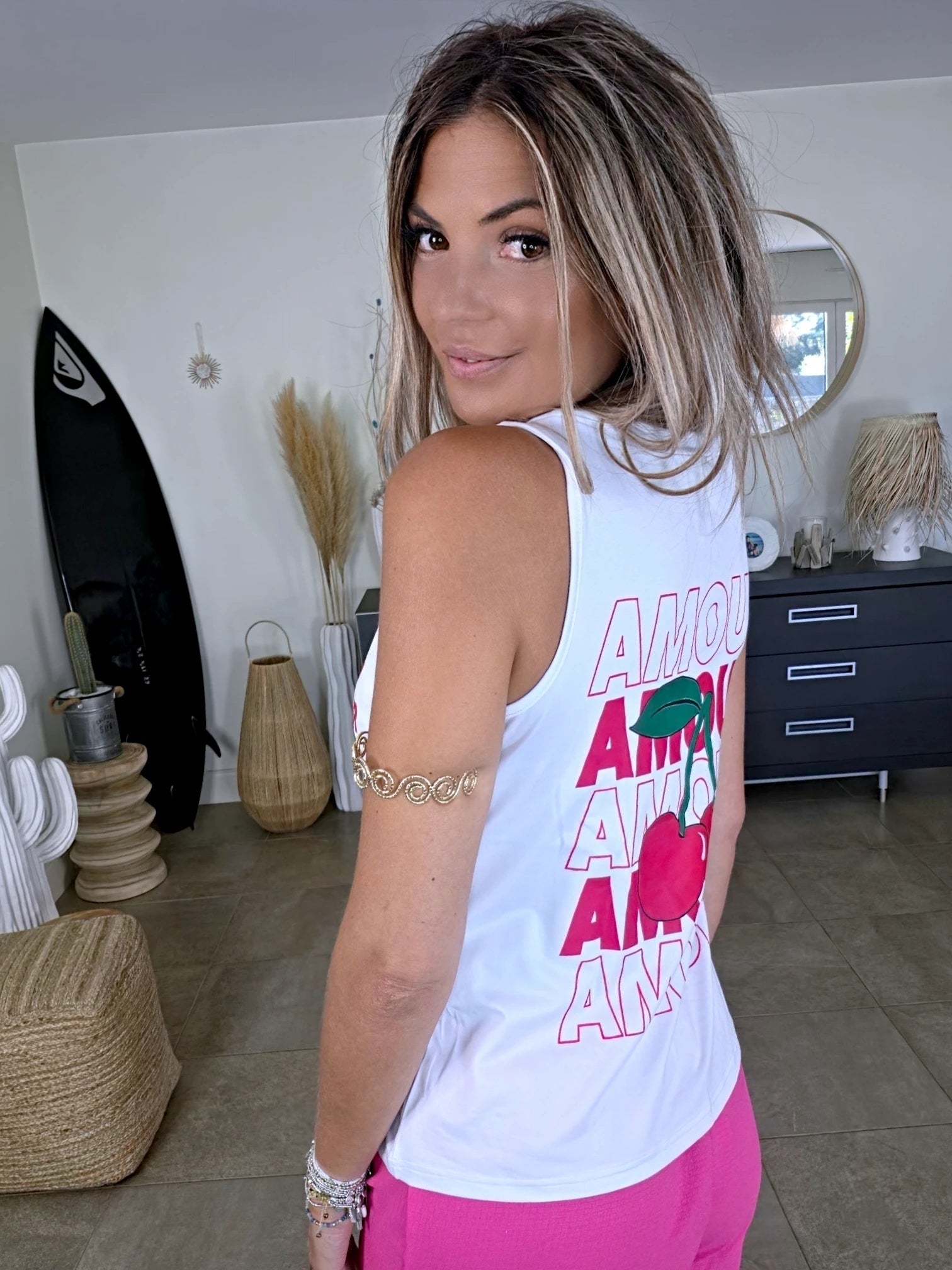 Ensemble débardeur + Jupe short rose fuchsia - 𝐌𝐚𝐫𝐢𝐧𝐚𝟒𝟒𝐟𝐚𝐦𝐢𝐥𝐲