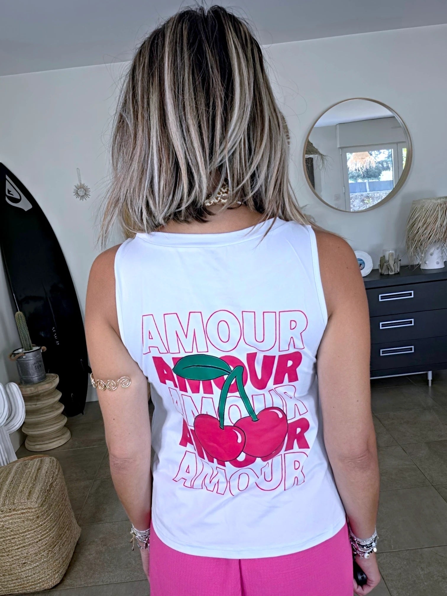 Ensemble débardeur + Jupe short rose fuchsia - 𝐌𝐚𝐫𝐢𝐧𝐚𝟒𝟒𝐟𝐚𝐦𝐢𝐥𝐲