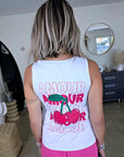 Ensemble débardeur + Jupe short rose fuchsia - 𝐌𝐚𝐫𝐢𝐧𝐚𝟒𝟒𝐟𝐚𝐦𝐢𝐥𝐲