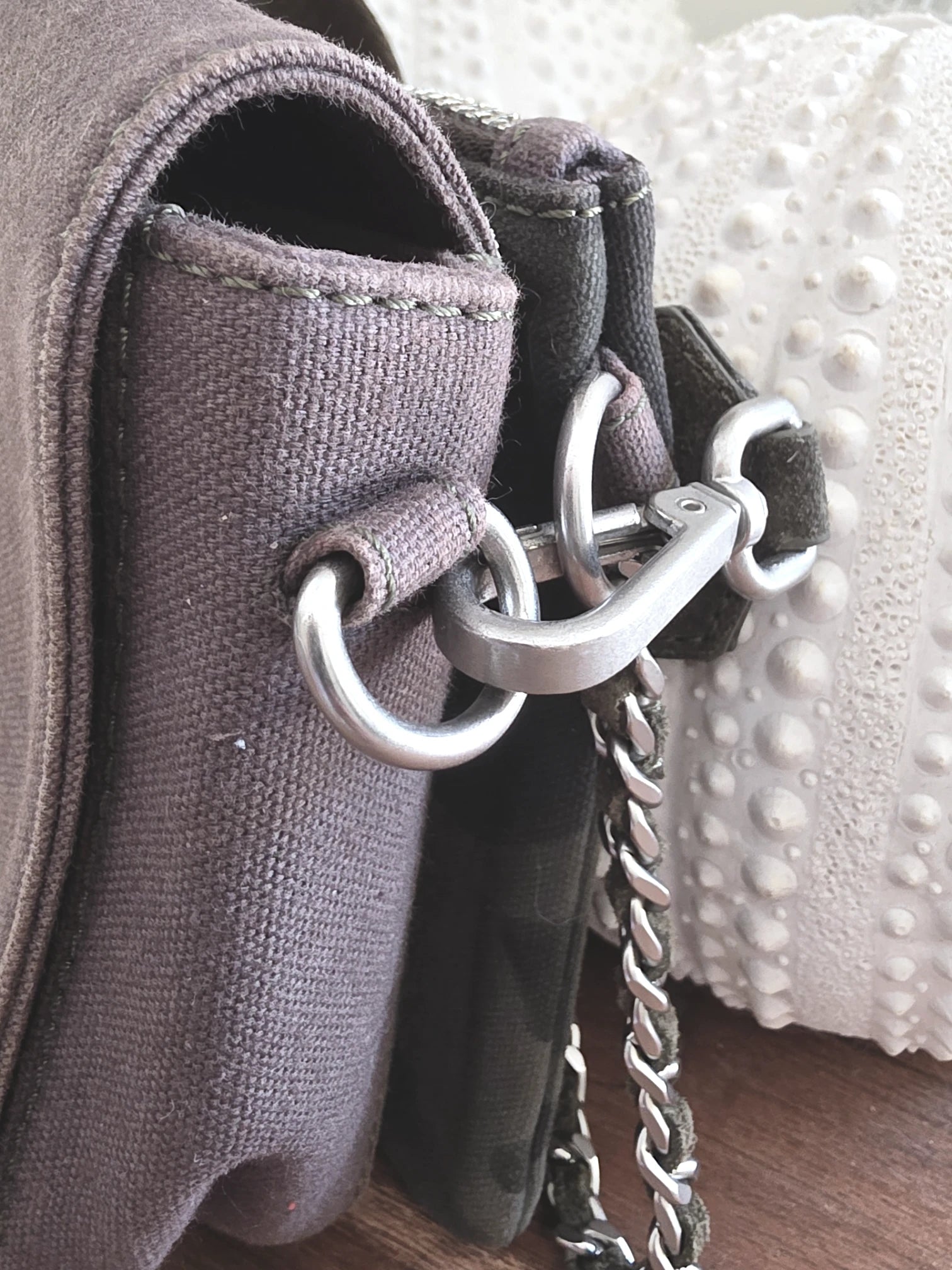 Sac 111 Lena tissu et cuir 2&amp;1 kaki et camouflage