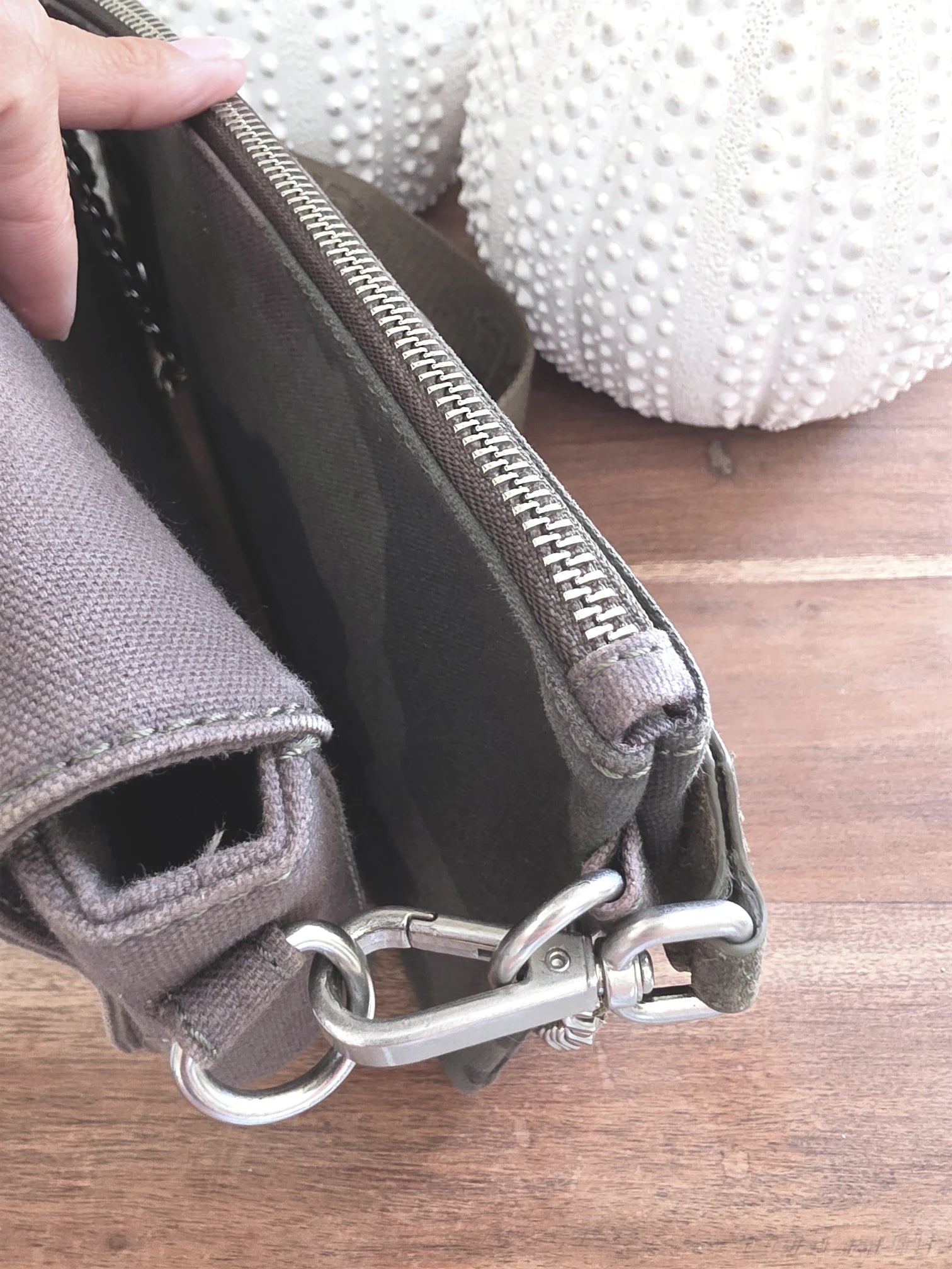 Sac 111 Lena tissu et cuir 2&amp;1 kaki et camouflage
