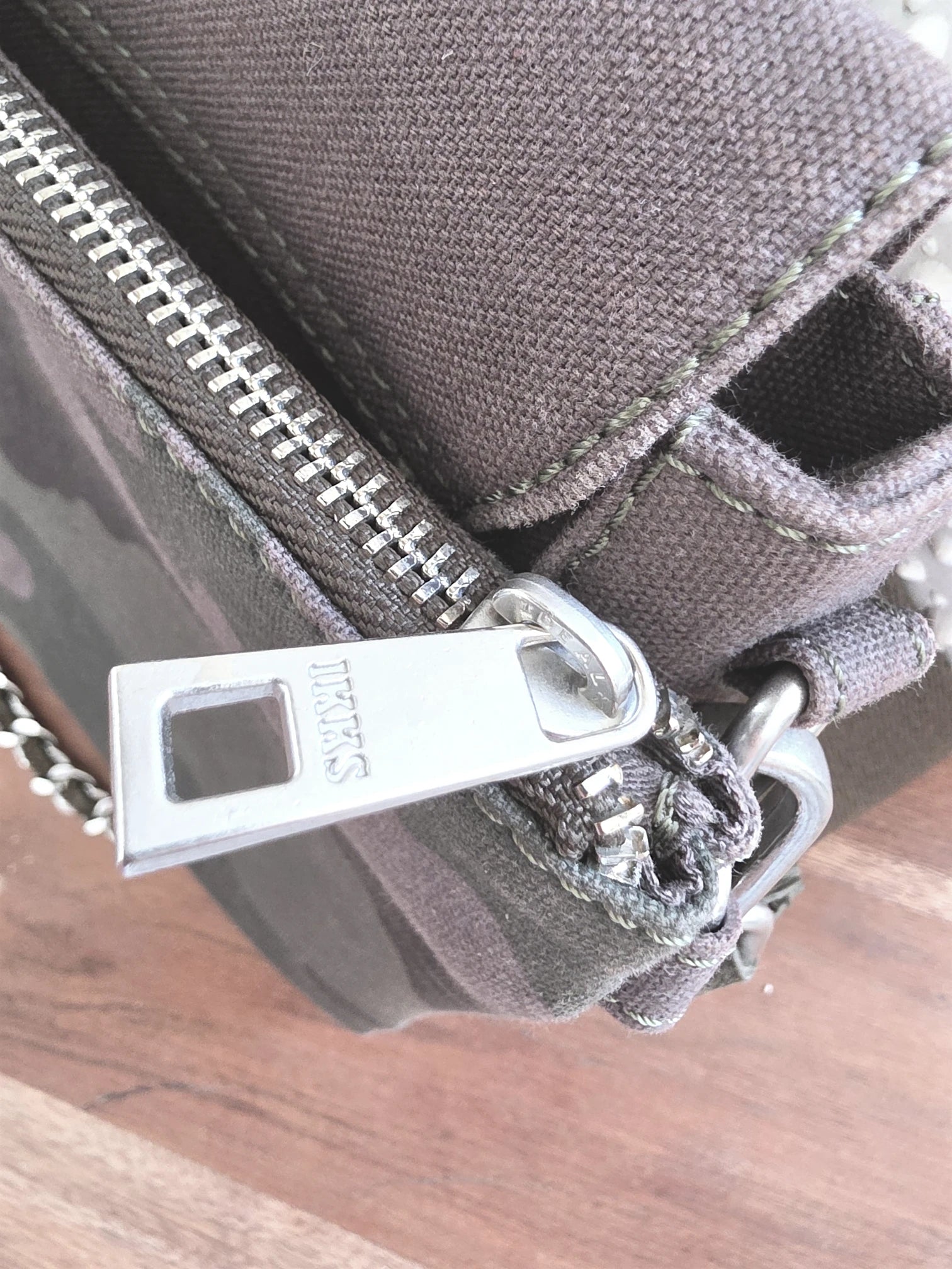 Sac 111 Lena tissu et cuir 2&amp;1 kaki et camouflage