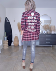 Chemise tunique à inscriptions au dos - 𝐌𝐚𝐫𝐢𝐧𝐚𝟒𝟒𝐟𝐚𝐦𝐢𝐥𝐲