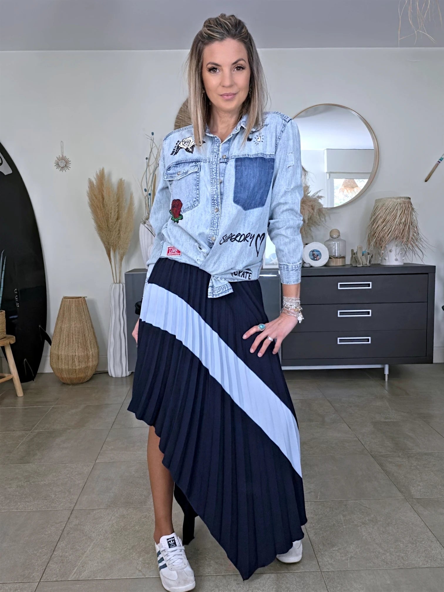 Chemise destroy en jean