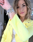 Perfecto suédine jaune fluo - 𝐌𝐚𝐫𝐢𝐧𝐚𝟒𝟒𝐟𝐚𝐦𝐢𝐥𝐲