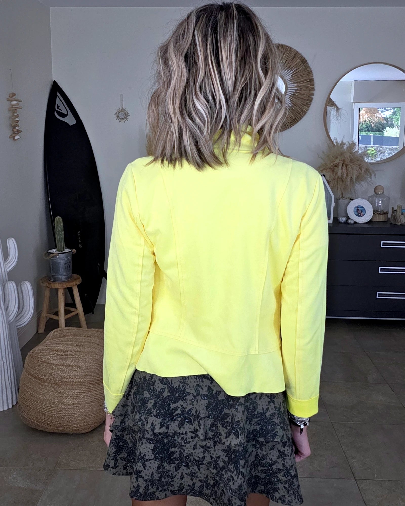Perfecto suédine jaune fluo - 𝐌𝐚𝐫𝐢𝐧𝐚𝟒𝟒𝐟𝐚𝐦𝐢𝐥𝐲