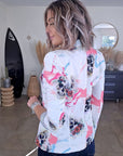 Veste blanche cintrée à imprimé skull - 𝐌𝐚𝐫𝐢𝐧𝐚𝟒𝟒𝐟𝐚𝐦𝐢𝐥𝐲