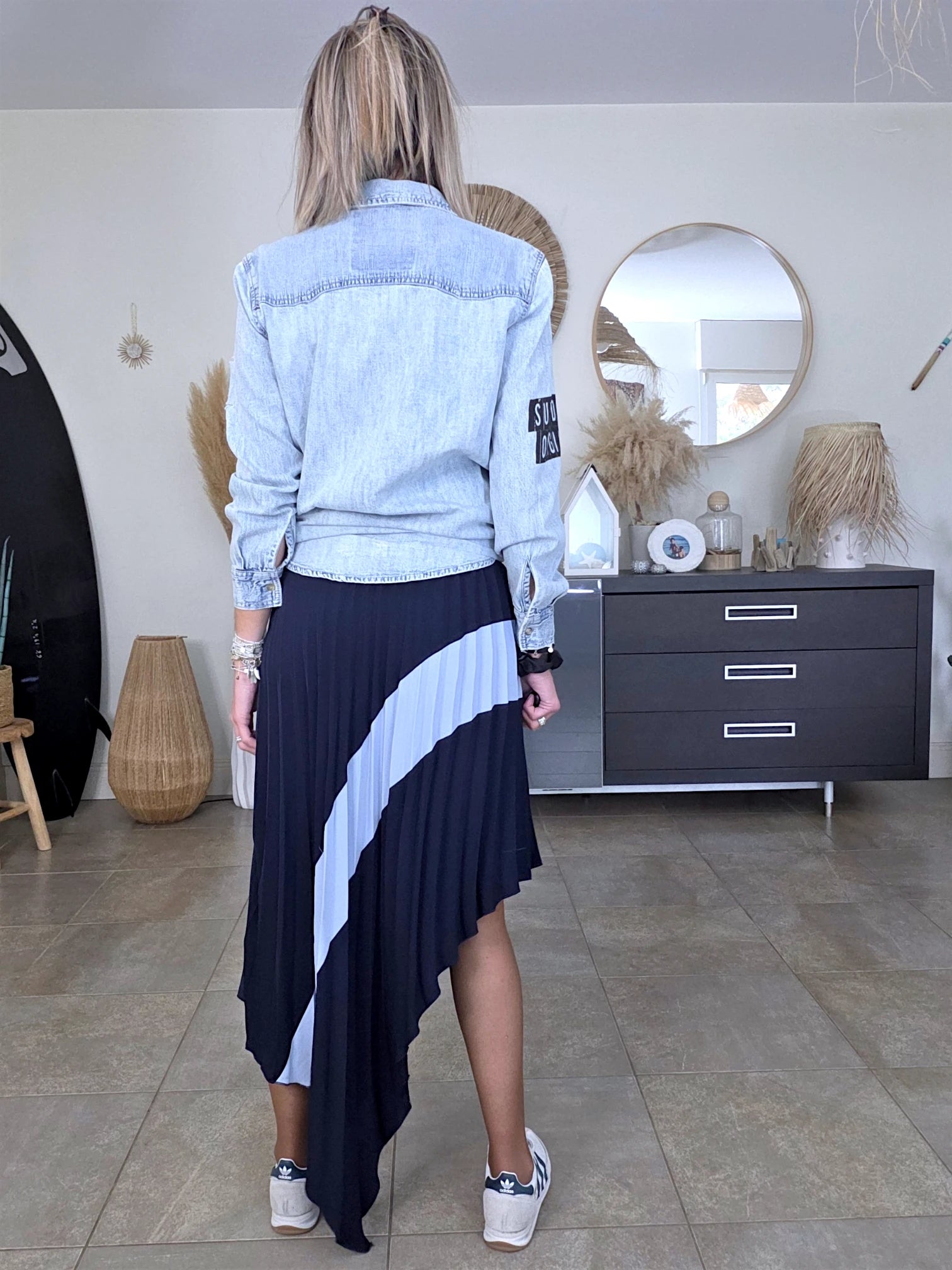 Chemise destroy en jean