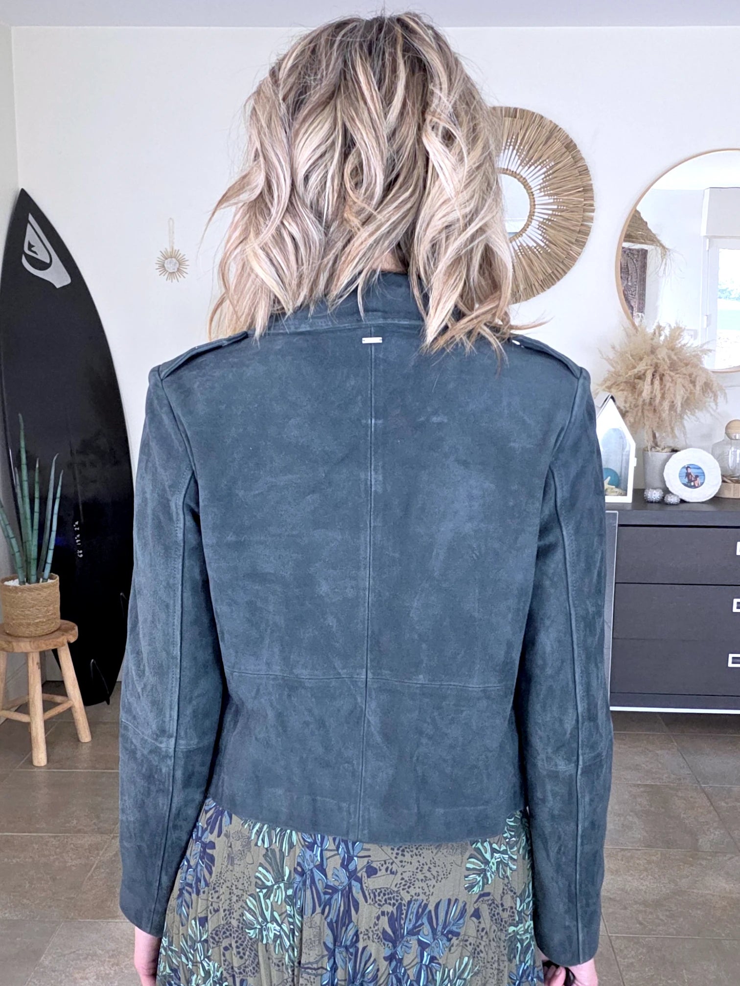 Perfecto 100% cuir bleu pétrole - 𝐌𝐚𝐫𝐢𝐧𝐚𝟒𝟒𝐟𝐚𝐦𝐢𝐥𝐲