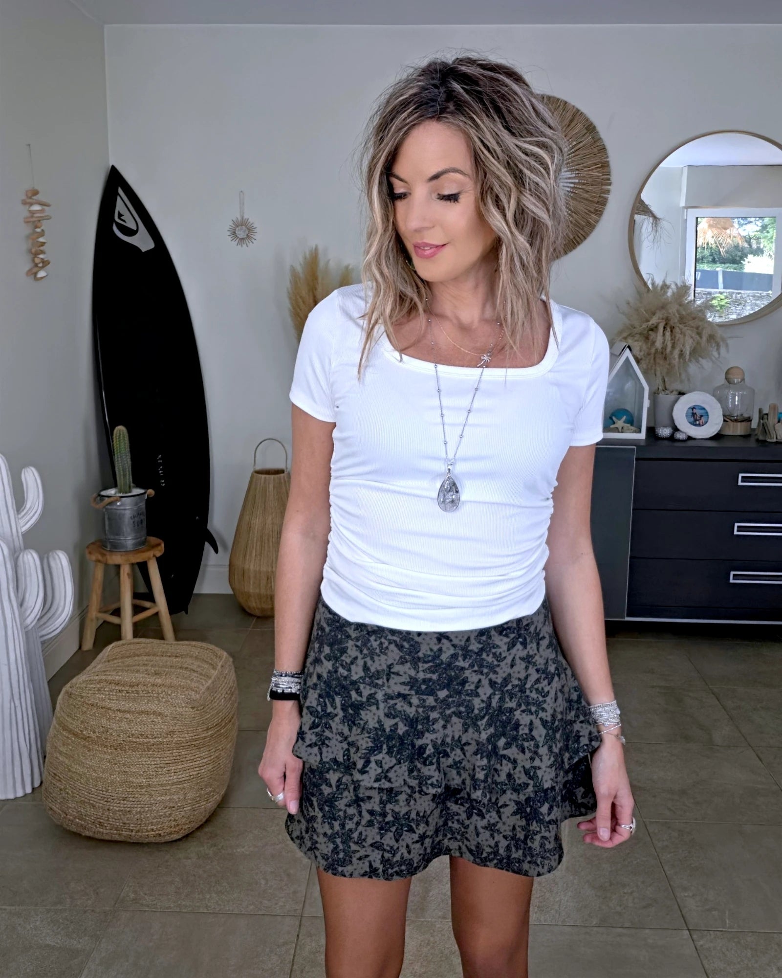 Jupe kaki à imprimé camouflage - 𝐌𝐚𝐫𝐢𝐧𝐚𝟒𝟒𝐟𝐚𝐦𝐢𝐥𝐲