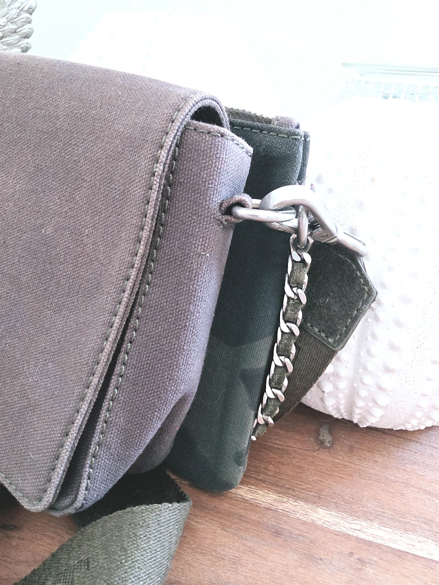 Sac 111 Lena tissu et cuir 2&amp;1 kaki et camouflage