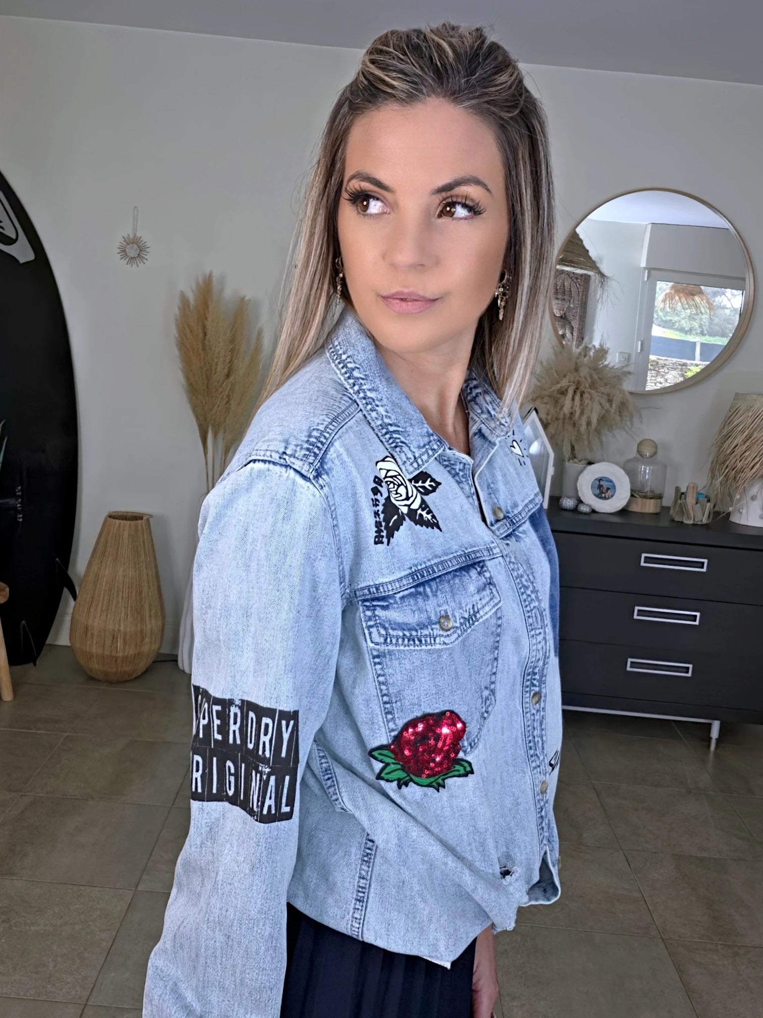 Chemise destroy en jean