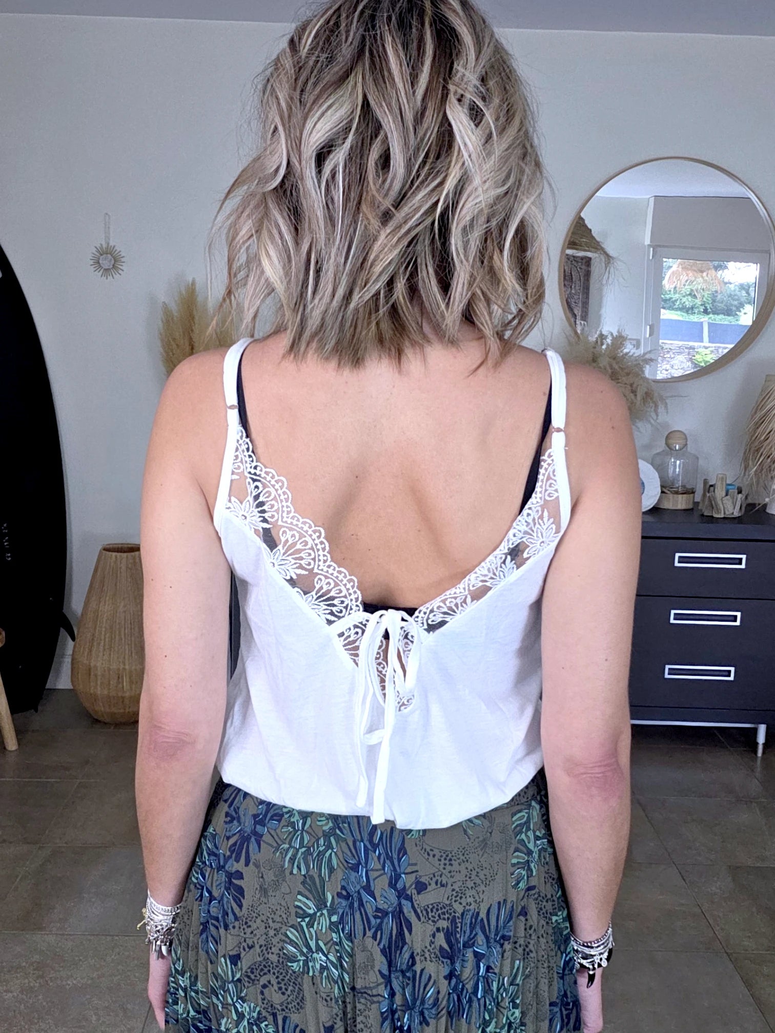 Débardeur blanc en coton - 𝐌𝐚𝐫𝐢𝐧𝐚𝟒𝟒𝐟𝐚𝐦𝐢𝐥𝐲