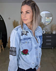Chemise destroy en jean